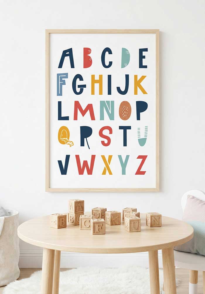 Alphabet Wall Art | Essential Nursery Poster