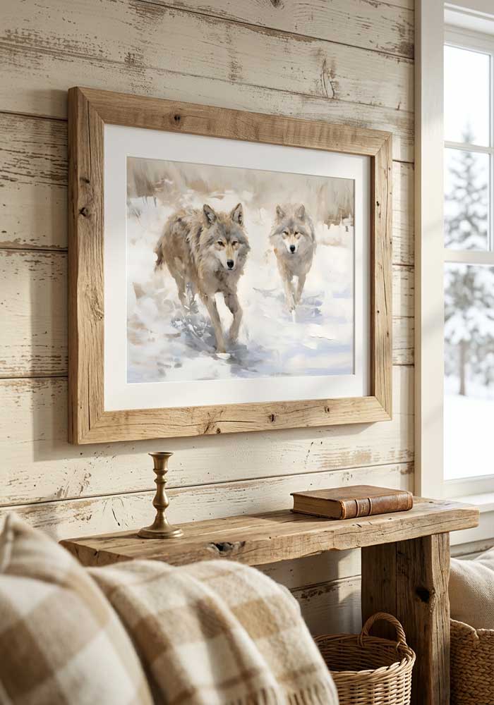 Tracing Wolves Poster | Essential Winter Wildlife Art