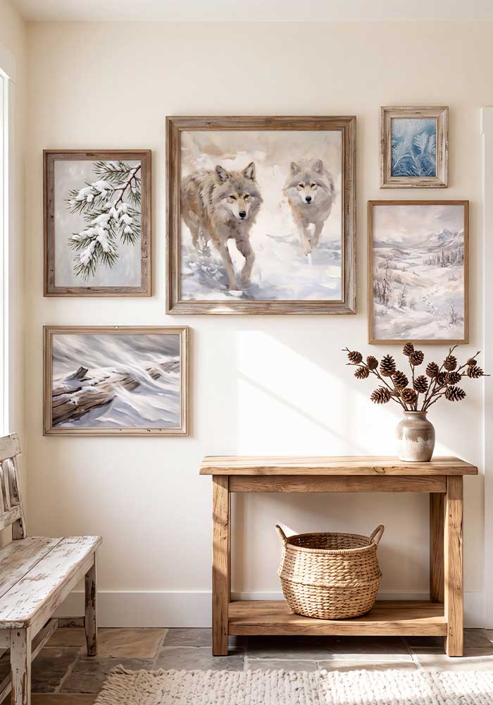 Tracing Wolves Poster | Essential Winter Wildlife Art