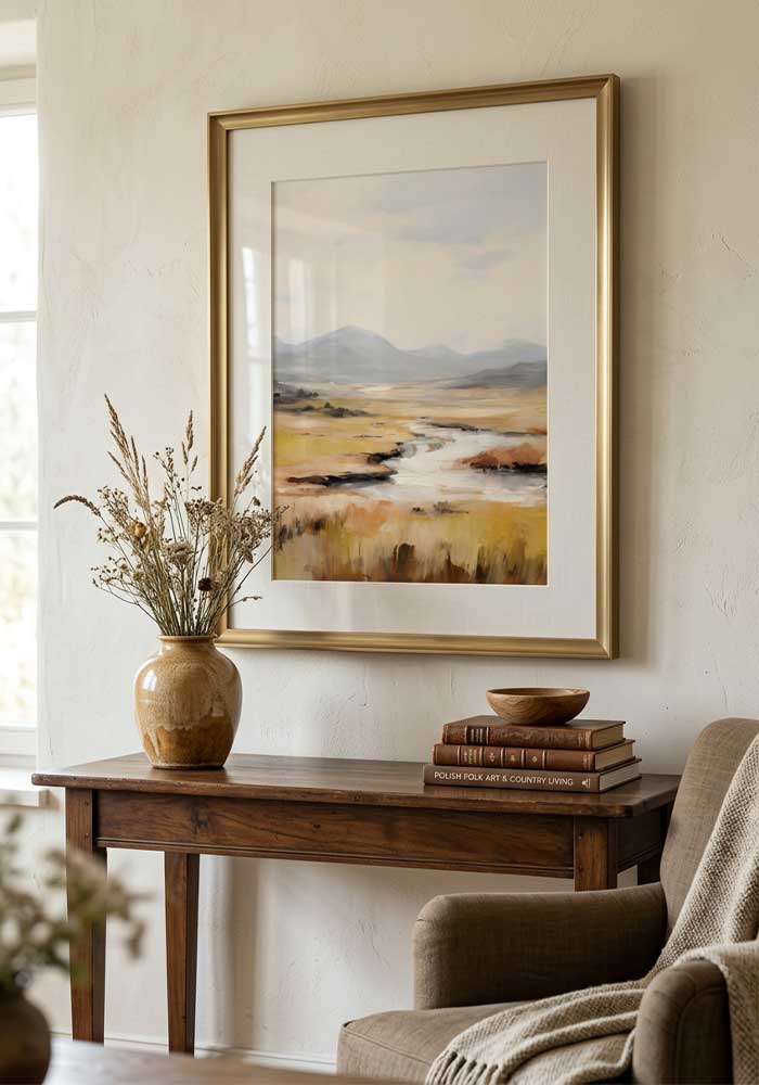 Serene Valley Poster | Timeless Landscape Wall Art