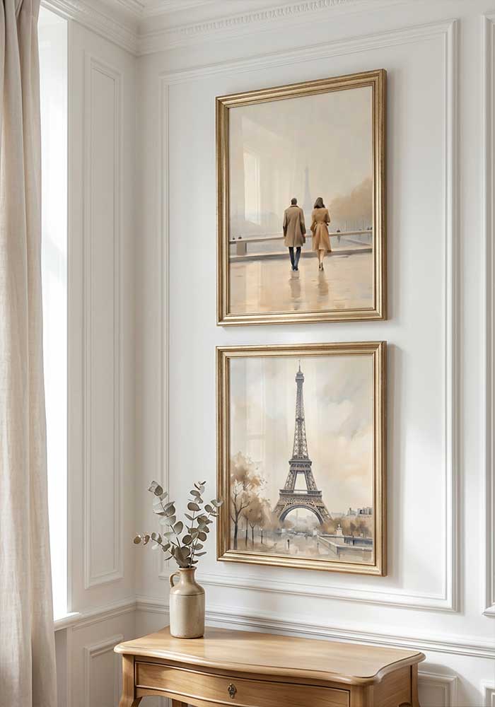 Romance in Paris | Timeless Vintage Travel Art