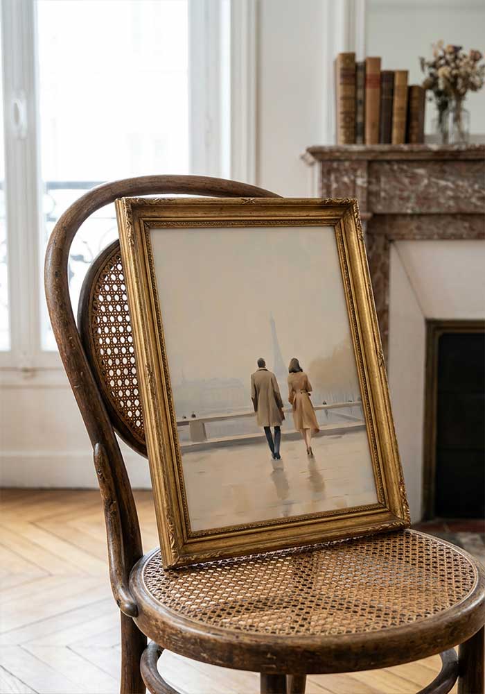 Romance in Paris | Timeless Vintage Travel Art