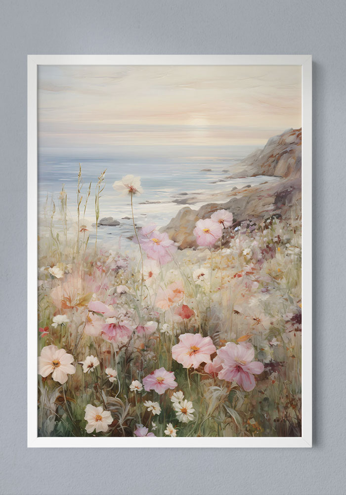 Cliffside View with frame