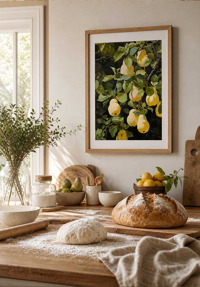 Golden Pears Golden Pears Poster | Essential Kitchen Wall Art