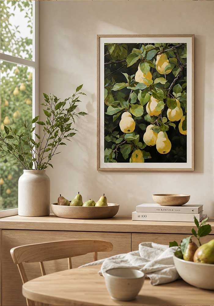 Golden Pears Golden Pears Poster | Essential Kitchen Wall Art