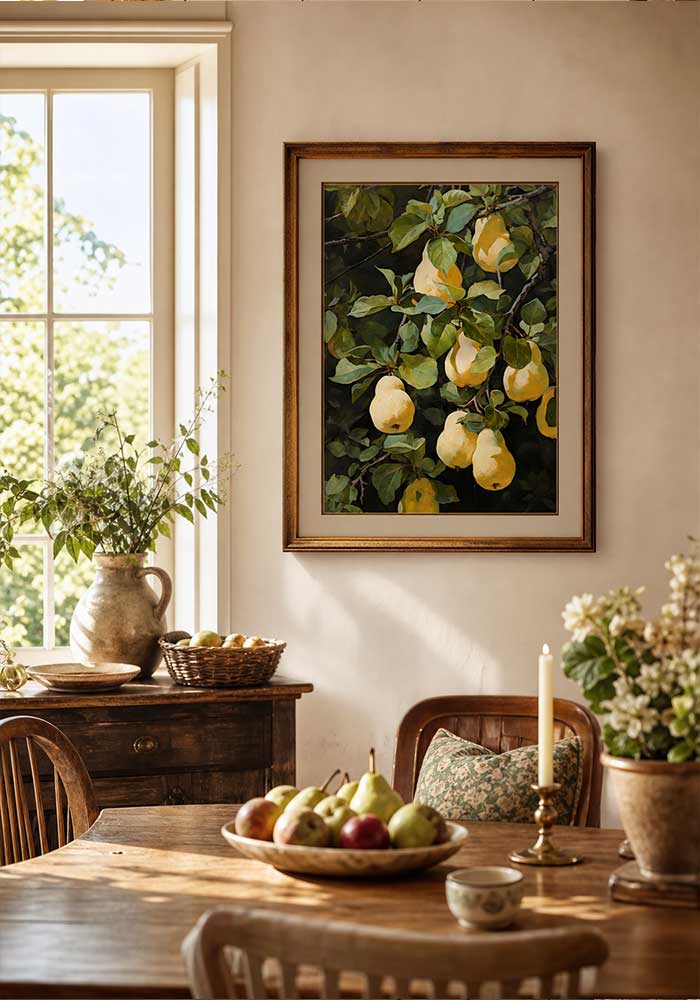 Golden Pears Golden Pears Poster | Essential Kitchen Wall Art