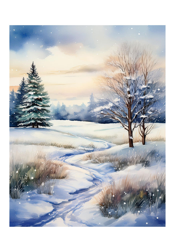 Winter Morning in the Light of Dawn