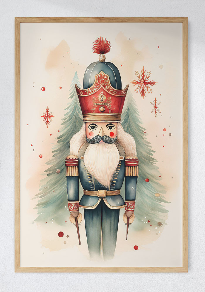 Nutcracker – Christmas Magic in Watercolors frame