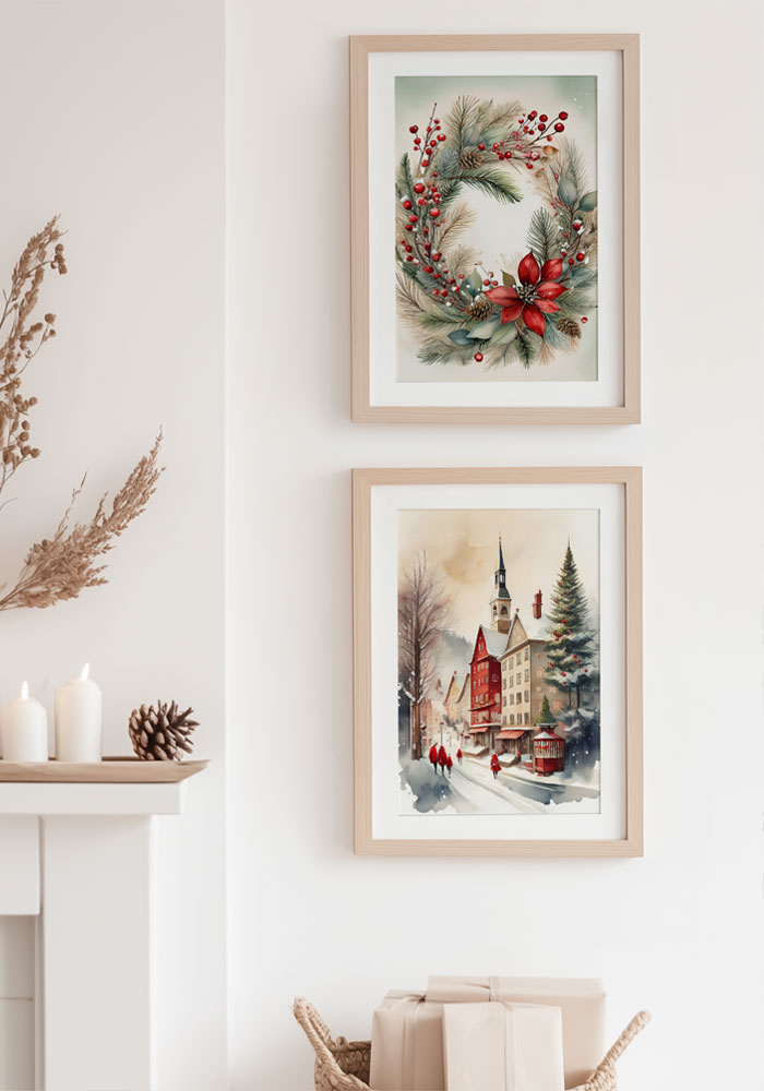 Winter's Embrace: Christmas in the Streets mockup