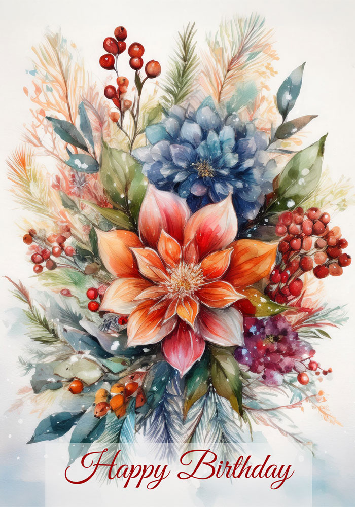Winter Birthday Bouquet