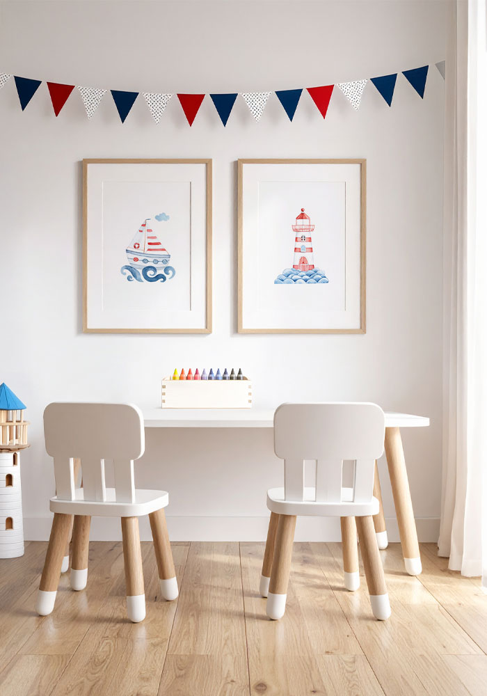 Lighthouse – Minimalist Decor Watercolor Lighthouse Print – Minimalist Decor for Kids’ Room. Artinforms.store