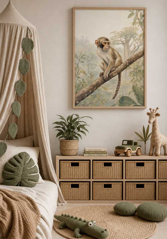 Jungle Monkey Poster | Essential Kids Wall Art
