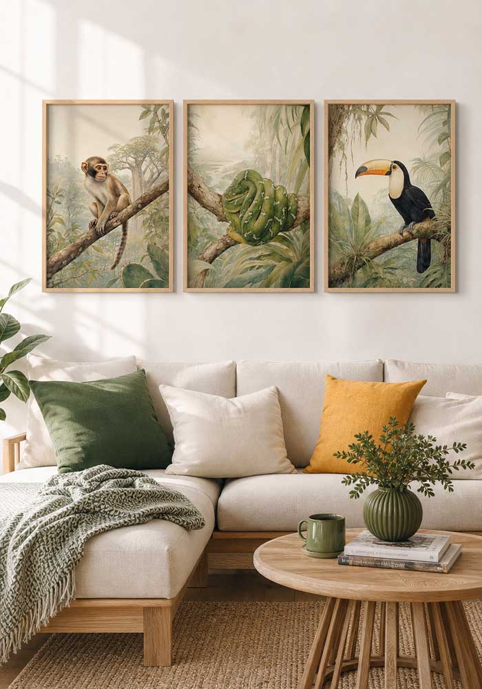 Jungle Monkey Poster | Essential Kids Wall Art