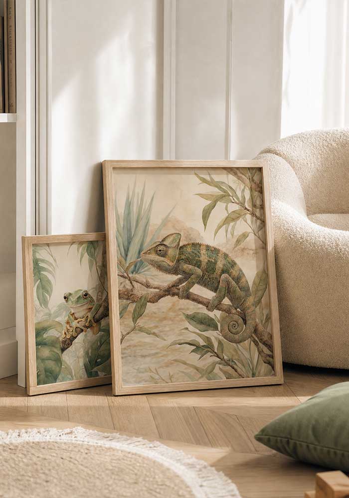 Jungle Chameleon Jungle Chameleon Poster | Essential Kids Wall Art