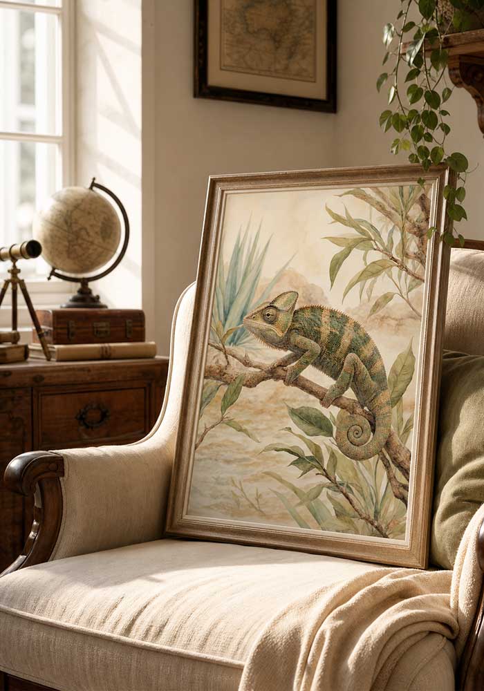 Jungle Chameleon Jungle Chameleon Poster | Essential Kids Wall Art