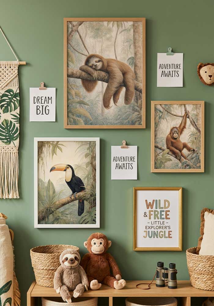 Jungle Sloth Jungle Sloth Poster | Essential Kids Wall Art