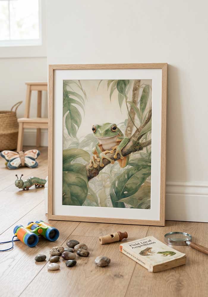 Jungle Tree Frog Poster | Essential Kids Wall Art